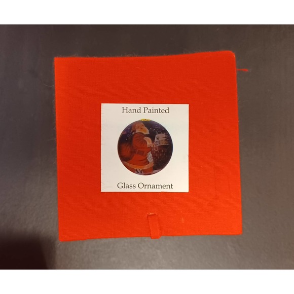 Ornaments set of 2 - Hand Painted Glass - Picture 5 of 10